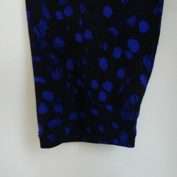 New MICHAEL KORS Black Purple Cowl Neck 3/4 Sleeve Jersey Top Extra Small XS - Picture 3 of 5